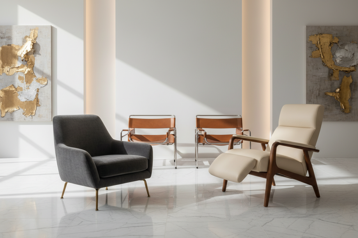 create an image for a website home page of perimium chairs